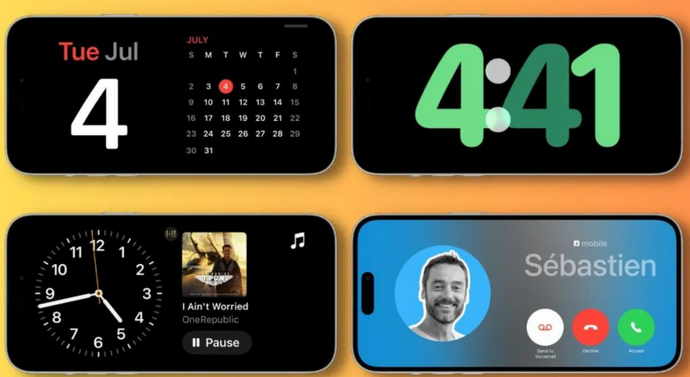 青田苹果手机维修分享iOS17横屏充电待机显示有什么好处 